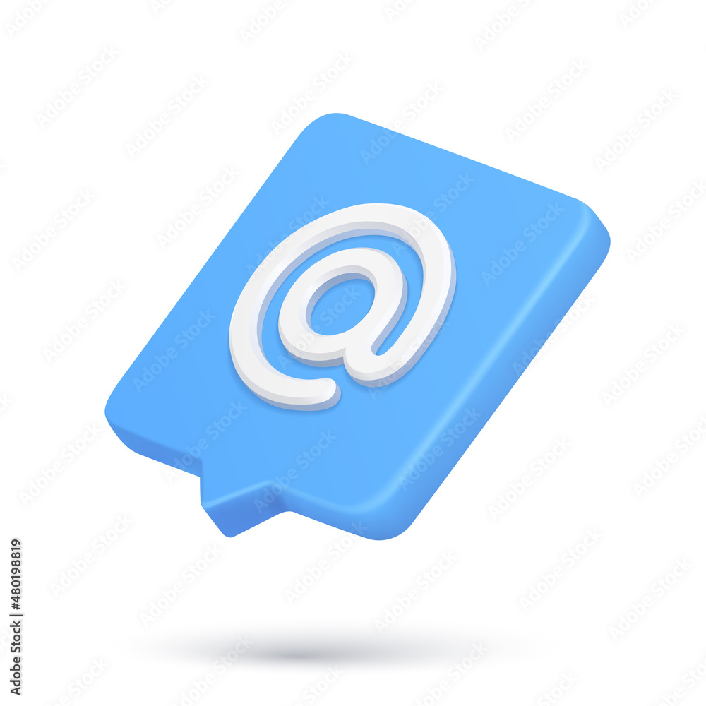 Poster Cyberspace searching URL address character for contacts communication quick tips 3d icon vector