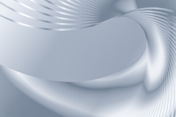 Silvery white spiral abstract line texture