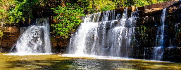 Waterfall name is Si Dit at Khao Kho Phetchabun. Thailand, Asia.