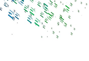 Fototapeta premium Light Blue, Green vector pattern with narrow lines.