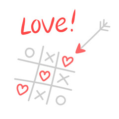 Cute composition for Valentine's Day cards