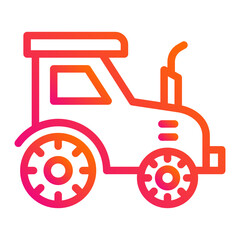 Tractor Vector Icon Design Illustration