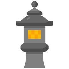lantern flat icon