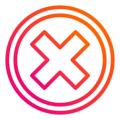 Fototapeta premium Close Vector Icon Design Illustration