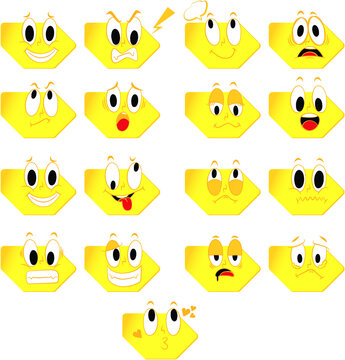 set of smiles (sevimli emoji seti)