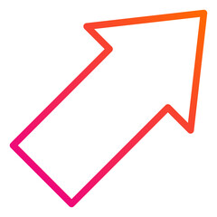 Diagonal arrow Vector Icon Design Illustration