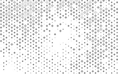 Light Silver, Gray vector cover with small and big stars.