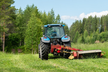 tractor in the field