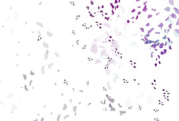 Light purple vector pattern with chaotic shapes.