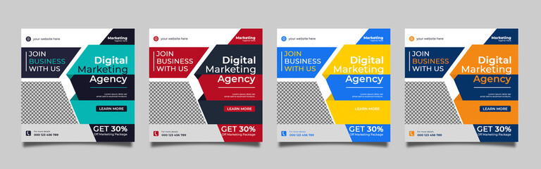 Digital Marketing Social Media Post Template | Social Media Post Design for Digital Marketing Agency |Facebook Instagram post design	
