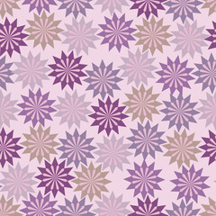 Vector seamless pattern.Pink delicate background. Fashionable fabric pattern with small flowers. Botanical seamless print. Collection of vintage textiles.