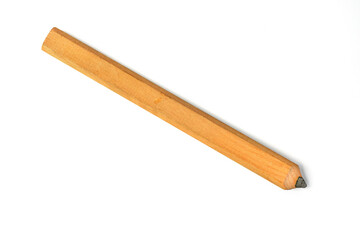 Carpenter's Pencil Isolated on a White Background