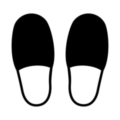 Slippers icon vector in trendy style. Home slippers icon. Vector logo. Eps 10.