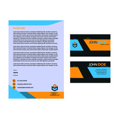 letterhead & business card stationary design