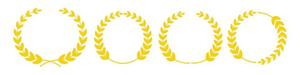 Fototapeta premium Laurel Gold Wreath