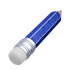 Blue school pencil for back to school