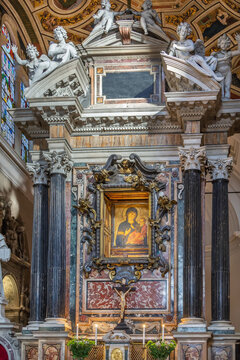 The icon of Madonna del Popolo, Rome, Italy