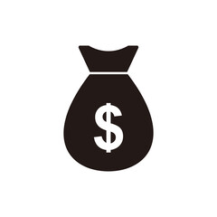 money bag icon vector sign symbol 