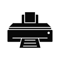 Fax icon, isolated. Flat design on white background