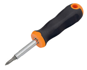 Large screwdriver on a white