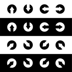 Black and white arrow icons.