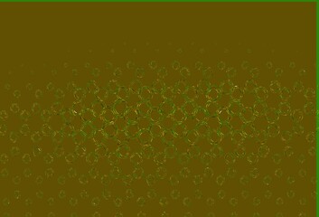 Light green, yellow vector pattern with spheres.