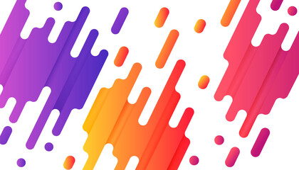 Background with dynamic rounded lines in diagonal rhythm