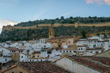 Views of the town of Chulilla in the Valencian community. Spain