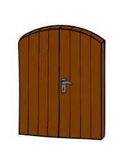 Tür aus Holz 