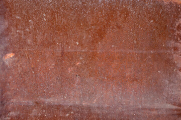 Fototapeta premium Rusty metal noisy background. Red metal texture with rust. Rust stains a lot