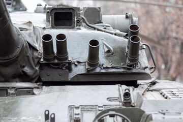 Russian tank close-up