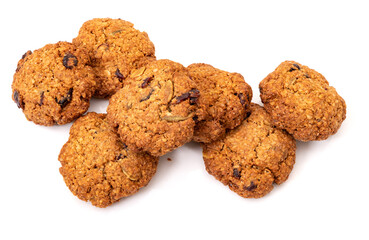 Oatmeal cookies with cranberries. Home baking.