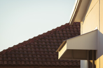 Canopy for awnings that protect the windows.