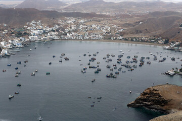 Small bay in Peru during winter 