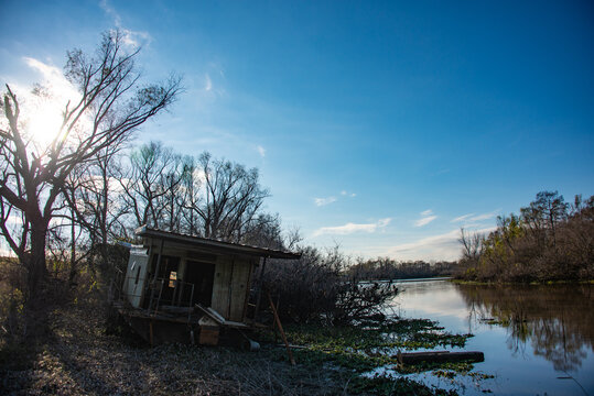 Shack In The Woods Or Swamp