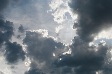 dark clouds in the sky