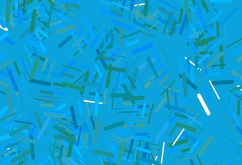 Dark blue, green vector background with straight lines.