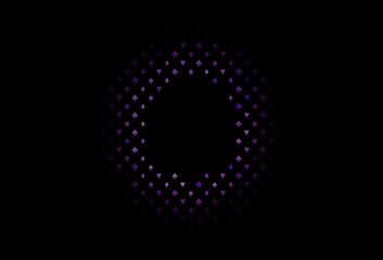 Dark pink, blue vector texture with playing cards.