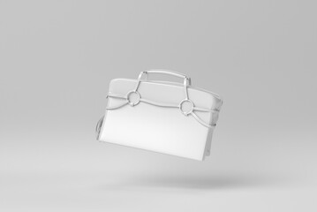 handbag on white background. Stylish women's accessories. 3D render. - 480242435