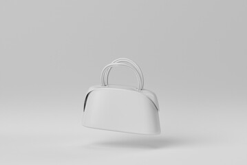 handbag on white background. Stylish women's accessories. 3D render. - 480242458