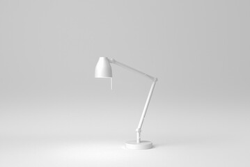 Modern lamp or desk lamp on white background. minimal concept. 3D render. - 480242462