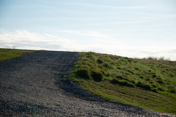 Obraz premium road in the field