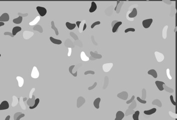 Light Silver, Gray vector pattern with chaotic shapes.