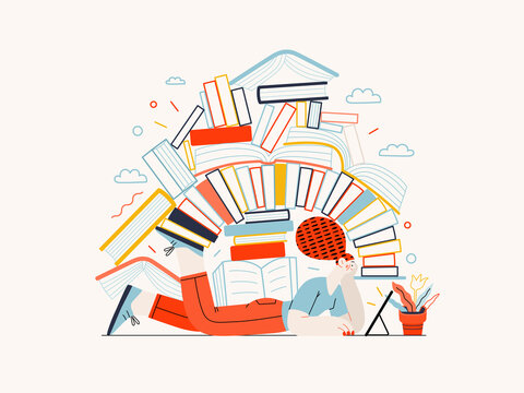 Technology Memphis illustration. Creative landing web page illustration