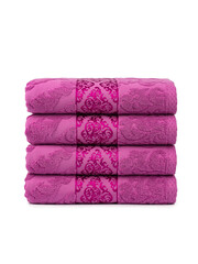 colored bath cotton towel, soft terry cloth, texture