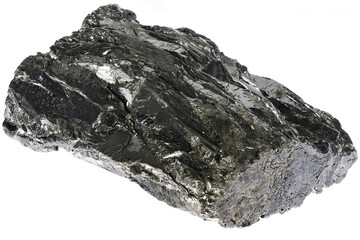 99.999% fine bismuth isolated on white background