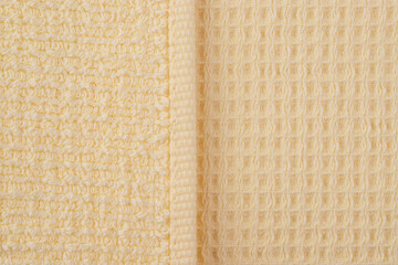 Fototapeta premium colored bath cotton towel, soft terry cloth, texture