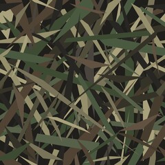 Stylish geometric striped background. Vector seamless pattern of color lines