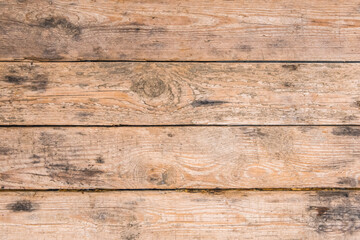 Obraz na płótnie Canvas Dirty old wooden brown light board surface texture plank background