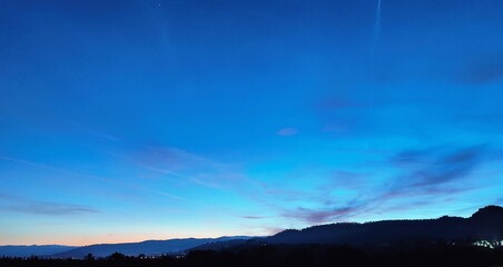 Blue sky landscape